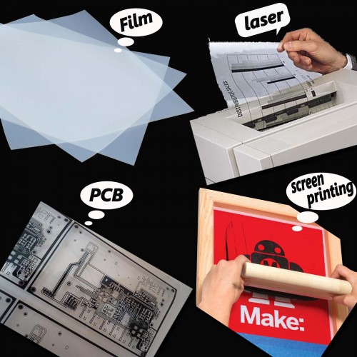 US 11" x 17" Premium Waterproof Inkjet Milky Transparency Film 100Sheets/pack 