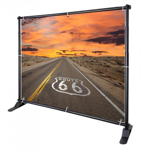 Large Tube Telescopic Adjustable Banner Stand up to 8'x10' 