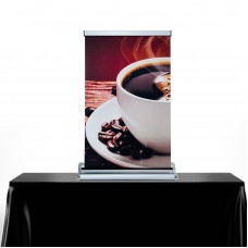 18“W x 20 ～ 30"H Mini Tabletop Retractable Banner Stand ( SINGLE SIDE) 