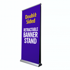 33 ½"W x 80"H New Double-sided  Retractable Roll Up Banner Stand
