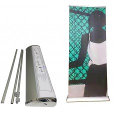33 ½"x70-85" Premium  Retractable Banner Stand with Wide Base