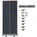 Heavy-Duty Retractable Roll Up Banner Stand 40"W x 72-90"H