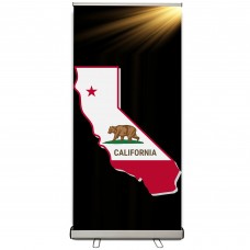 36"W x 72-92"H，Heavy-Duty Retractable Roll Up Banner Stand（91x180 ～ 240cm）