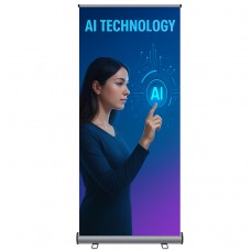 33 ½"W x 80"H，Standard Retractable Roll Up Banner Stand（85x200cm）