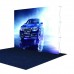 3x3 Velcro Tension Fabric Backdrop Booth Frame Straight Pop Up Display Stand 8'x8' (HxW)