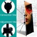New & Premium Adjustable and Foldable X-Frame Banner Stand 24" Width and 60"-72" Height New & Premium Adjustable and Foldable X-Frame Banner Stand 24" Width and 60"-72" Height