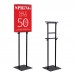 Foam Board Poster Double-sided Sign Holder，Height Adjustable up to 82 inches ( ONLY DISPLAY HARDWARE )