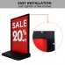 Heavy-Duty Outdoor/Indoor Water Filled Base Board Sign Holder Stand 23.5"x35.15"