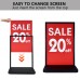 Heavy-Duty Outdoor/Indoor Water Filled Base Board Sign Holder Stand 23.5"x35.15"