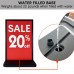 Heavy-Duty Outdoor/Indoor Water Filled Base Board Sign Holder Stand 23.5"x35.15"